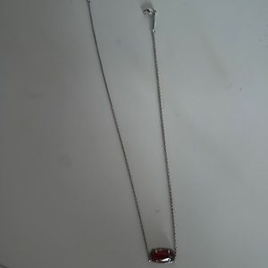 red garnet kendra scott necklace